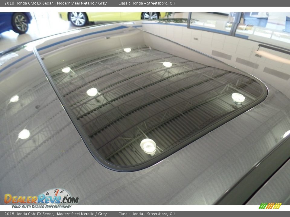 2018 Honda Civic EX Sedan Modern Steel Metallic / Gray Photo #9
