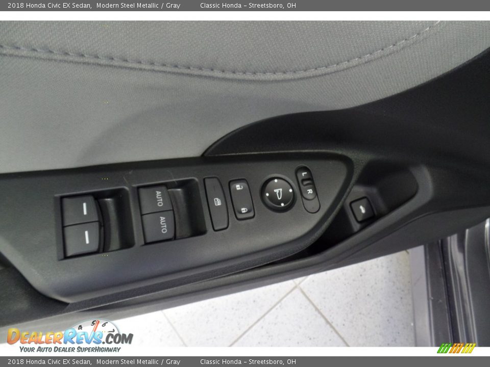 2018 Honda Civic EX Sedan Modern Steel Metallic / Gray Photo #11