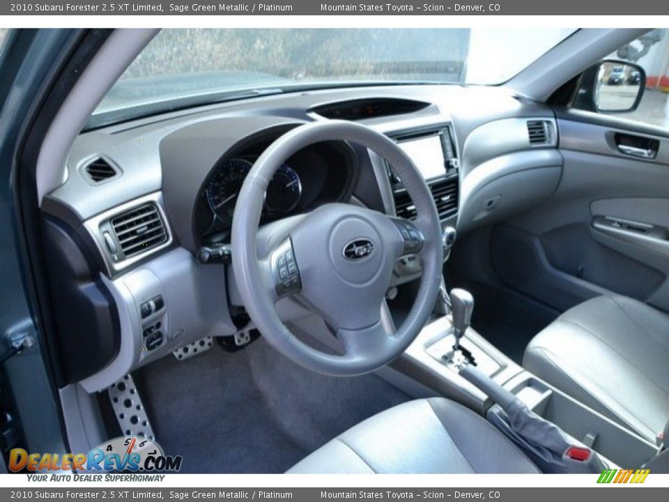 2010 Subaru Forester 2.5 XT Limited Sage Green Metallic / Platinum Photo #10