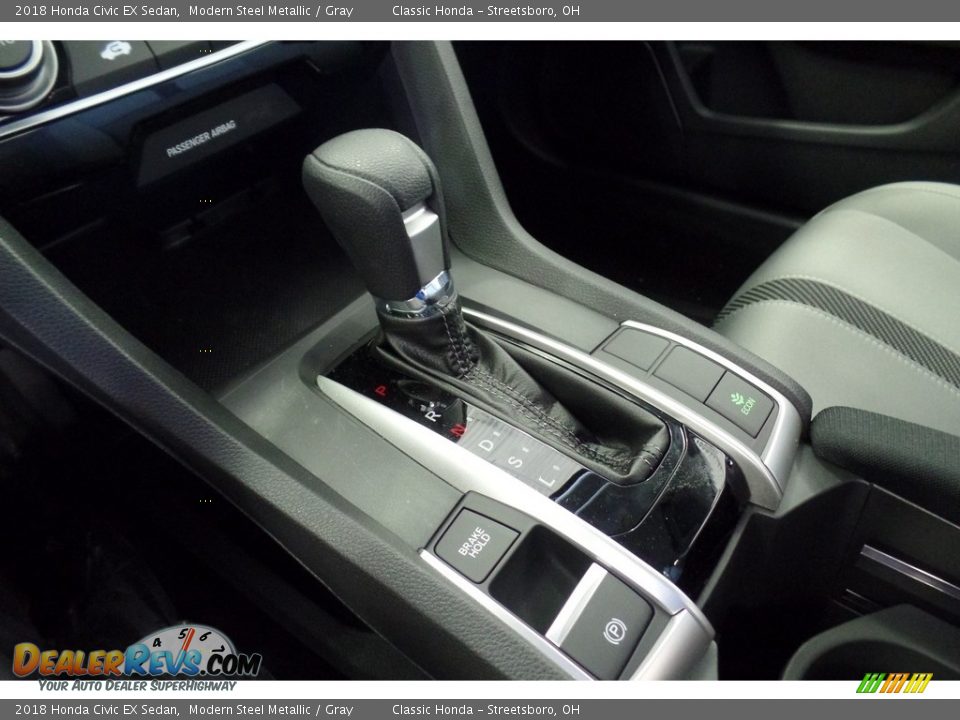 2018 Honda Civic EX Sedan Modern Steel Metallic / Gray Photo #17