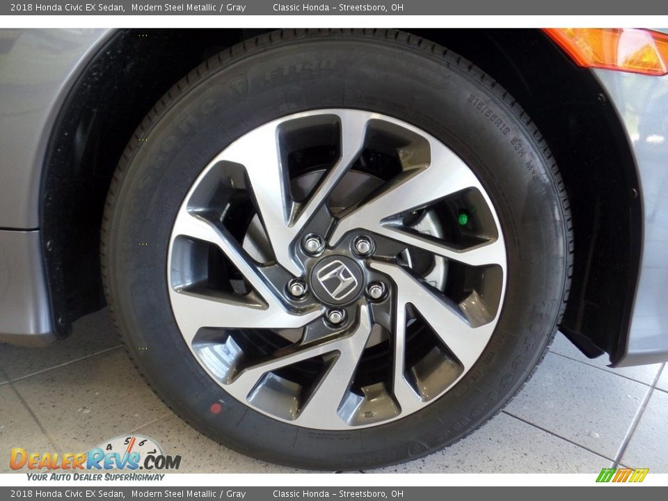 2018 Honda Civic EX Sedan Modern Steel Metallic / Gray Photo #26