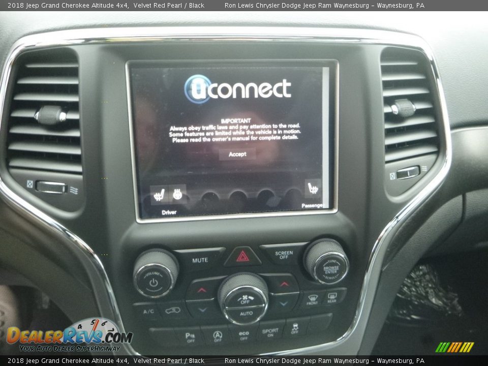 2018 Jeep Grand Cherokee Altitude 4x4 Velvet Red Pearl / Black Photo #16