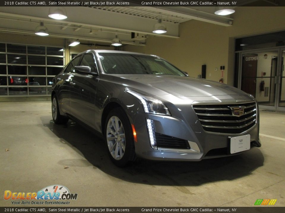 2018 Cadillac CTS AWD Satin Steel Metallic / Jet Black/Jet Black Accents Photo #1