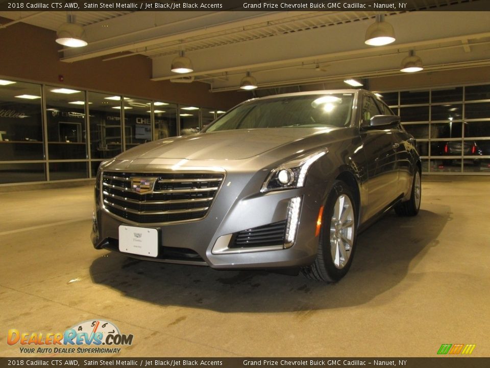 2018 Cadillac CTS AWD Satin Steel Metallic / Jet Black/Jet Black Accents Photo #2