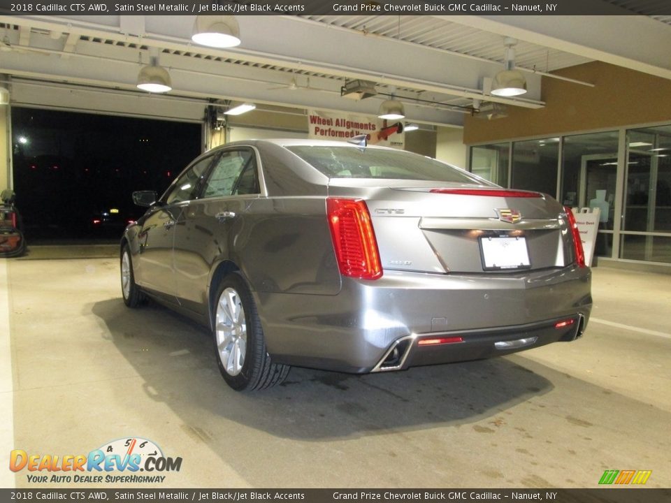 2018 Cadillac CTS AWD Satin Steel Metallic / Jet Black/Jet Black Accents Photo #4