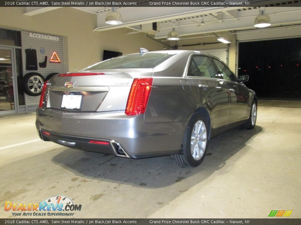 2018 Cadillac CTS AWD Satin Steel Metallic / Jet Black/Jet Black Accents Photo #6