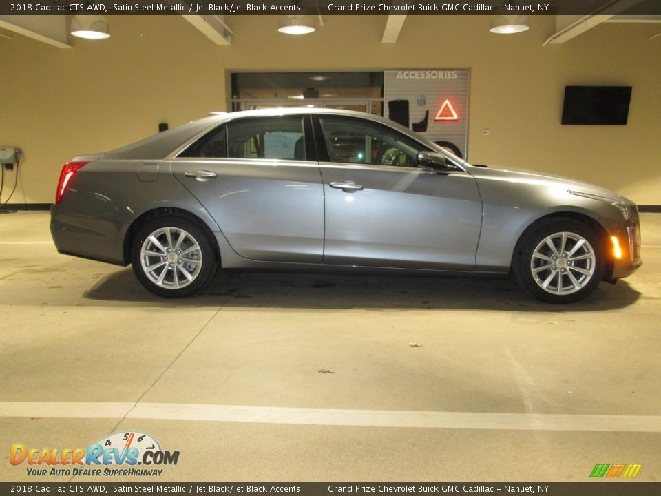 2018 Cadillac CTS AWD Satin Steel Metallic / Jet Black/Jet Black Accents Photo #7