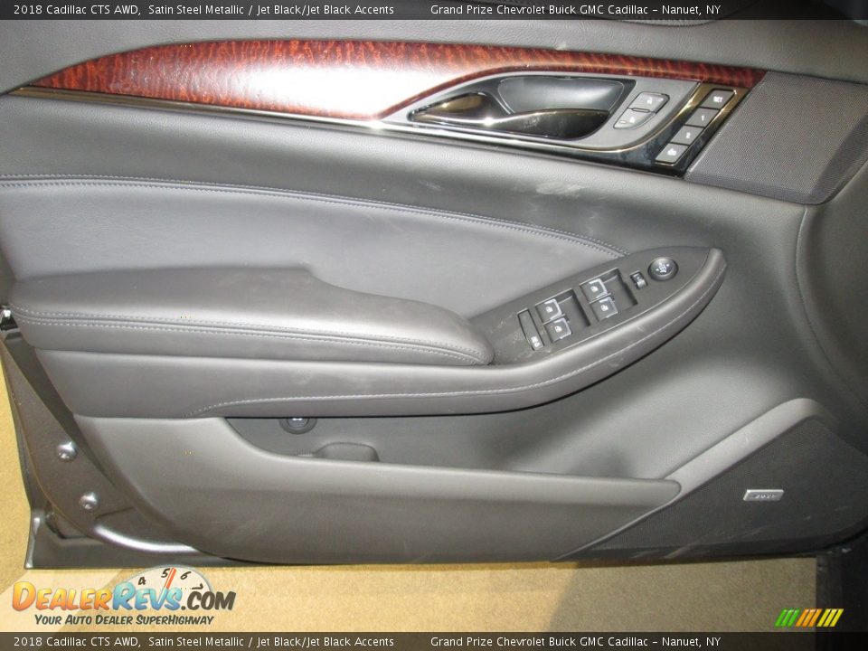 2018 Cadillac CTS AWD Satin Steel Metallic / Jet Black/Jet Black Accents Photo #11