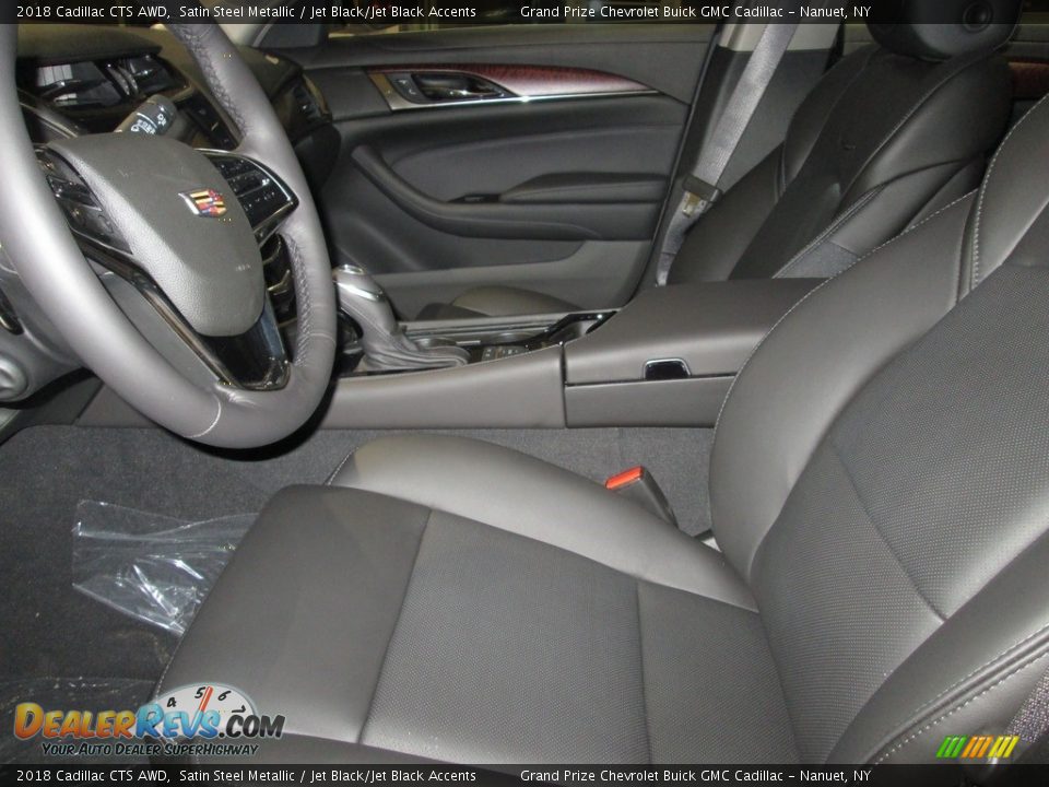 2018 Cadillac CTS AWD Satin Steel Metallic / Jet Black/Jet Black Accents Photo #12