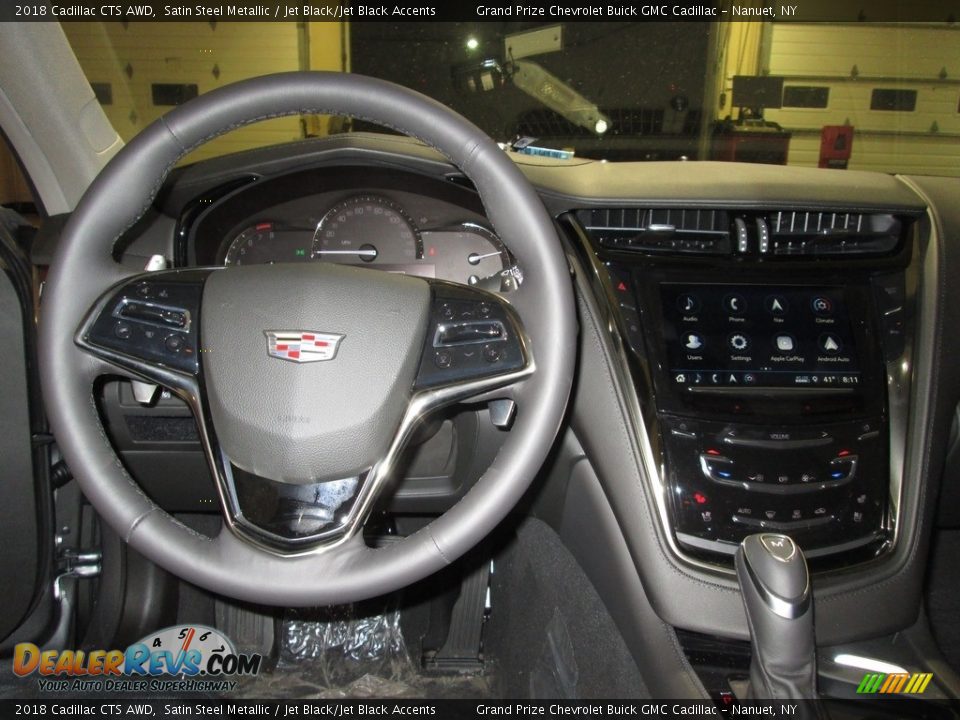 2018 Cadillac CTS AWD Satin Steel Metallic / Jet Black/Jet Black Accents Photo #14