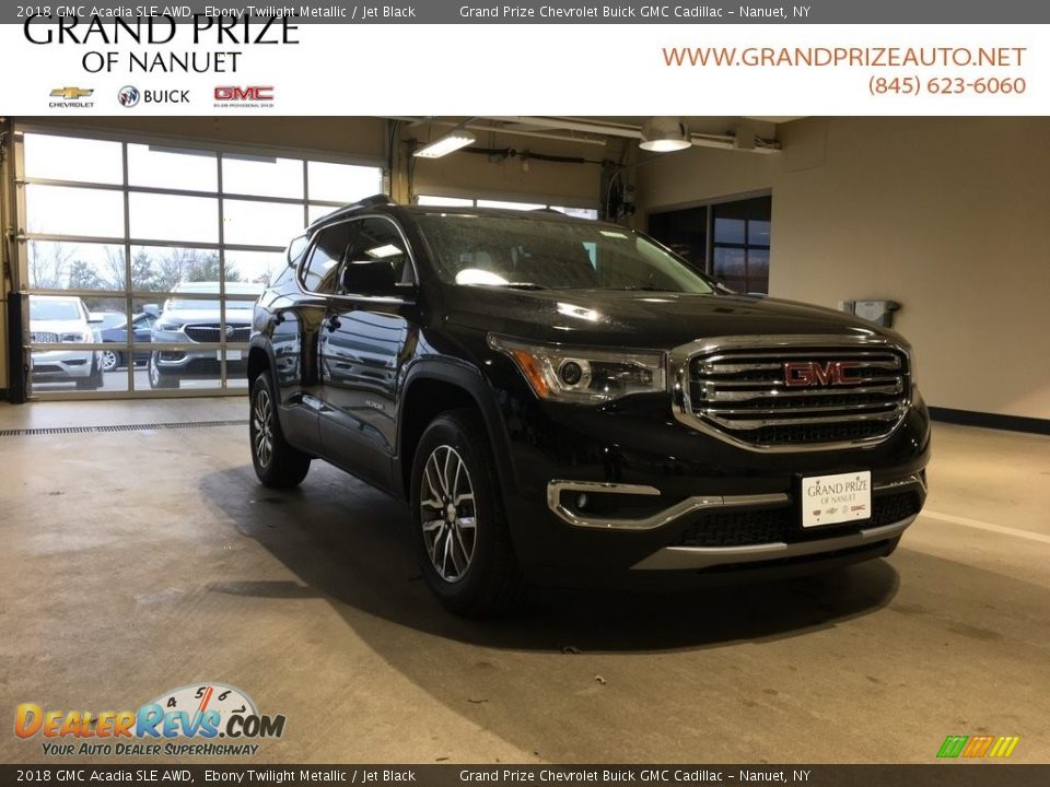 2018 GMC Acadia SLE AWD Ebony Twilight Metallic / Jet Black Photo #1