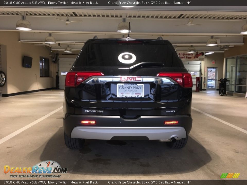 2018 GMC Acadia SLE AWD Ebony Twilight Metallic / Jet Black Photo #5