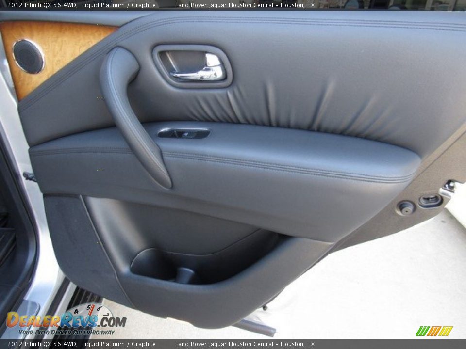 2012 Infiniti QX 56 4WD Liquid Platinum / Graphite Photo #28