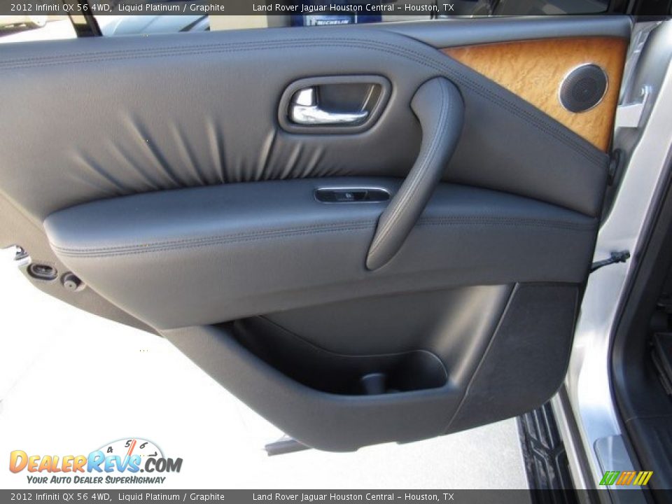 2012 Infiniti QX 56 4WD Liquid Platinum / Graphite Photo #29
