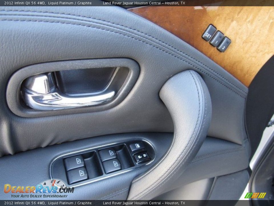 2012 Infiniti QX 56 4WD Liquid Platinum / Graphite Photo #31