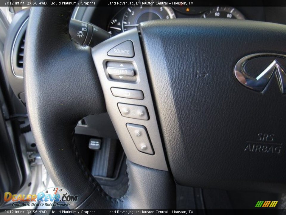 2012 Infiniti QX 56 4WD Liquid Platinum / Graphite Photo #34