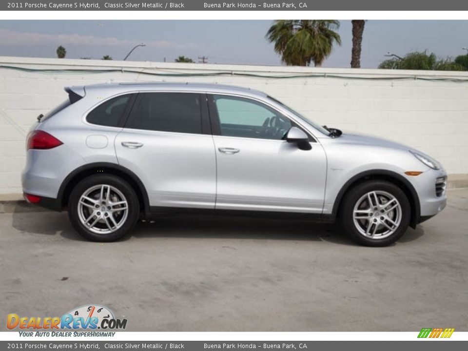 2011 Porsche Cayenne S Hybrid Classic Silver Metallic / Black Photo #13