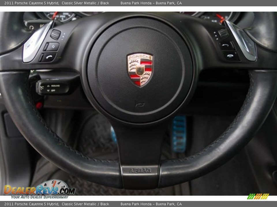 2011 Porsche Cayenne S Hybrid Classic Silver Metallic / Black Photo #14