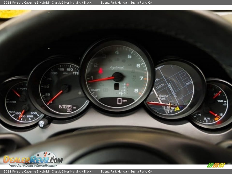 2011 Porsche Cayenne S Hybrid Classic Silver Metallic / Black Photo #27