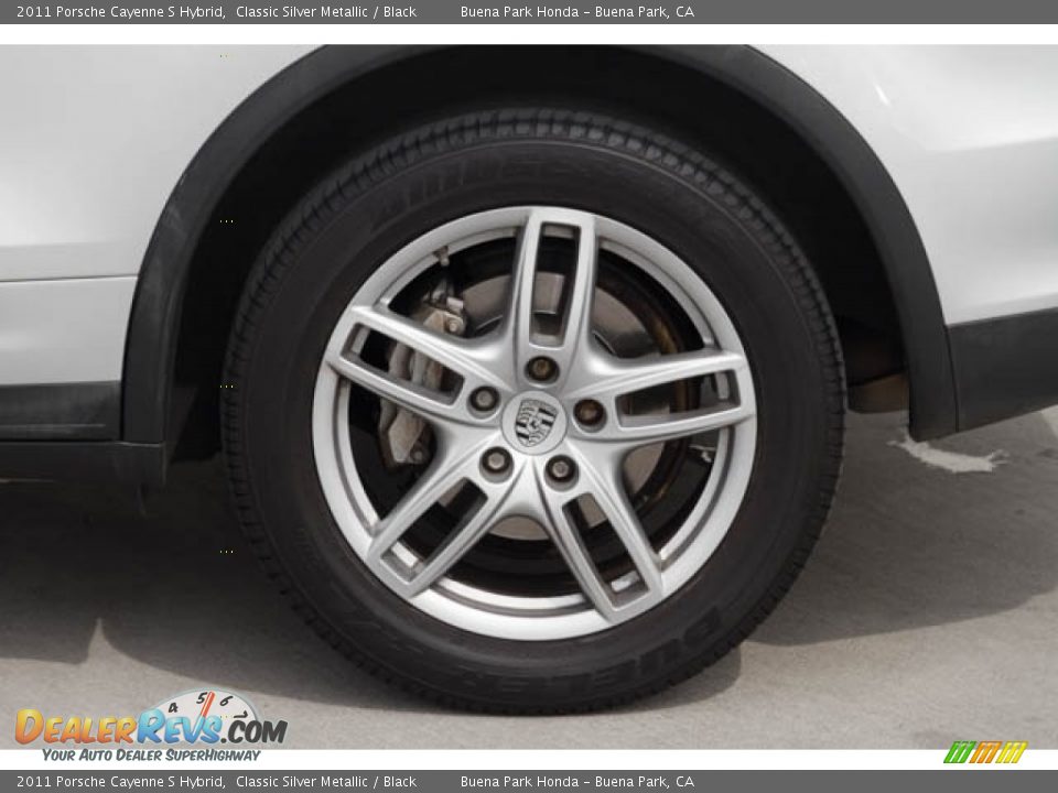 2011 Porsche Cayenne S Hybrid Classic Silver Metallic / Black Photo #35