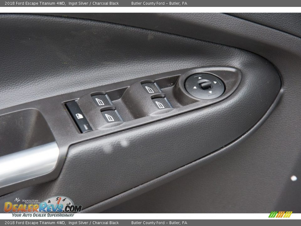 2018 Ford Escape Titanium 4WD Ingot Silver / Charcoal Black Photo #5