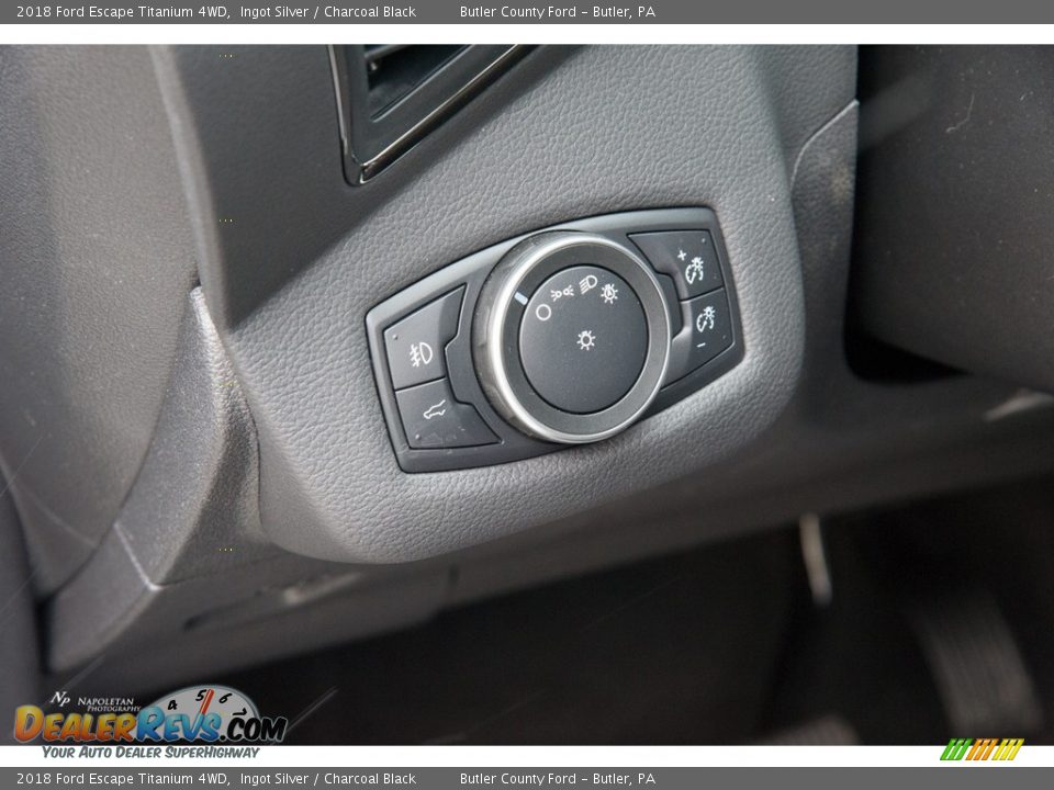 2018 Ford Escape Titanium 4WD Ingot Silver / Charcoal Black Photo #7