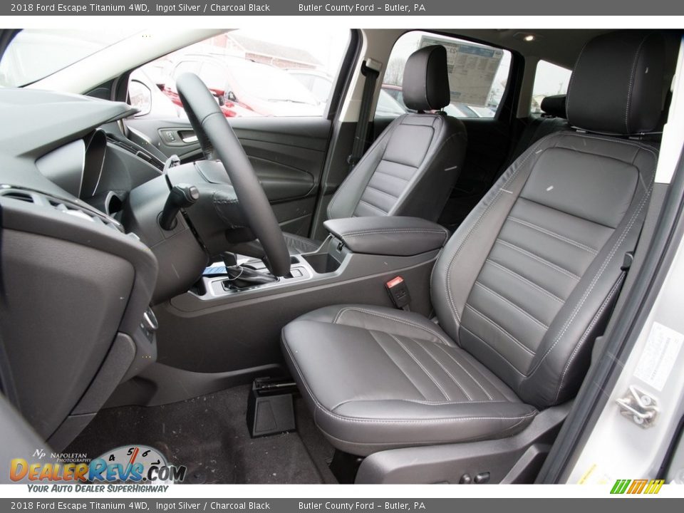 2018 Ford Escape Titanium 4WD Ingot Silver / Charcoal Black Photo #9