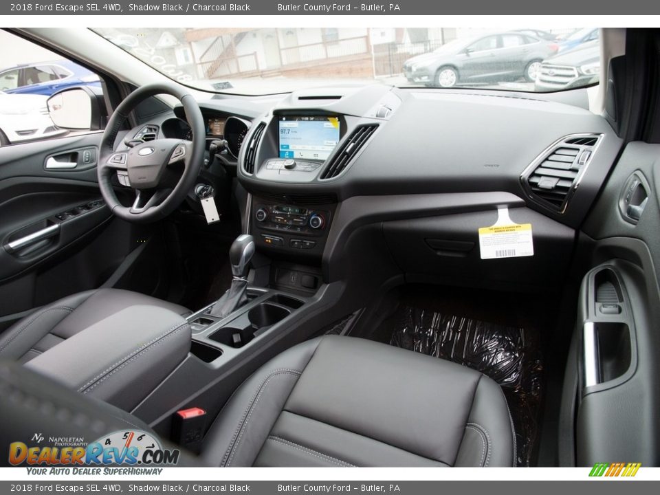 2018 Ford Escape SEL 4WD Shadow Black / Charcoal Black Photo #12