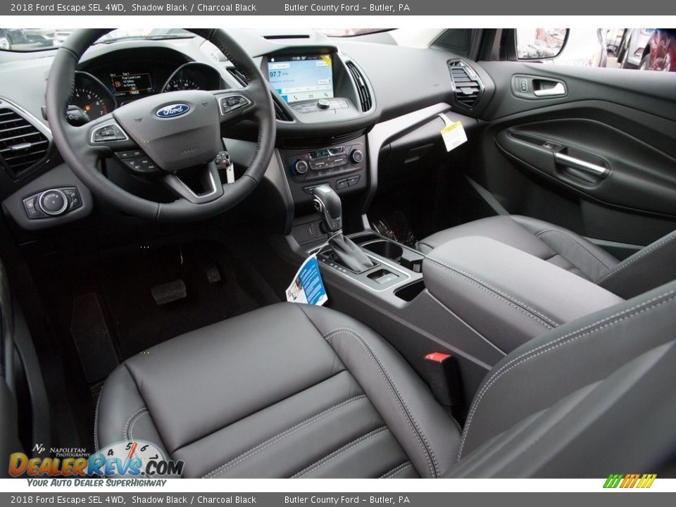 2018 Ford Escape SEL 4WD Shadow Black / Charcoal Black Photo #13