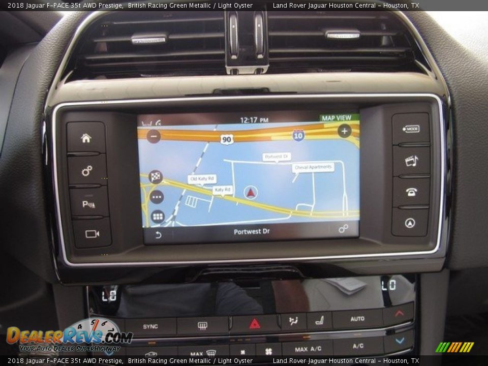 2018 Jaguar F-PACE 35t AWD Prestige British Racing Green Metallic / Light Oyster Photo #20