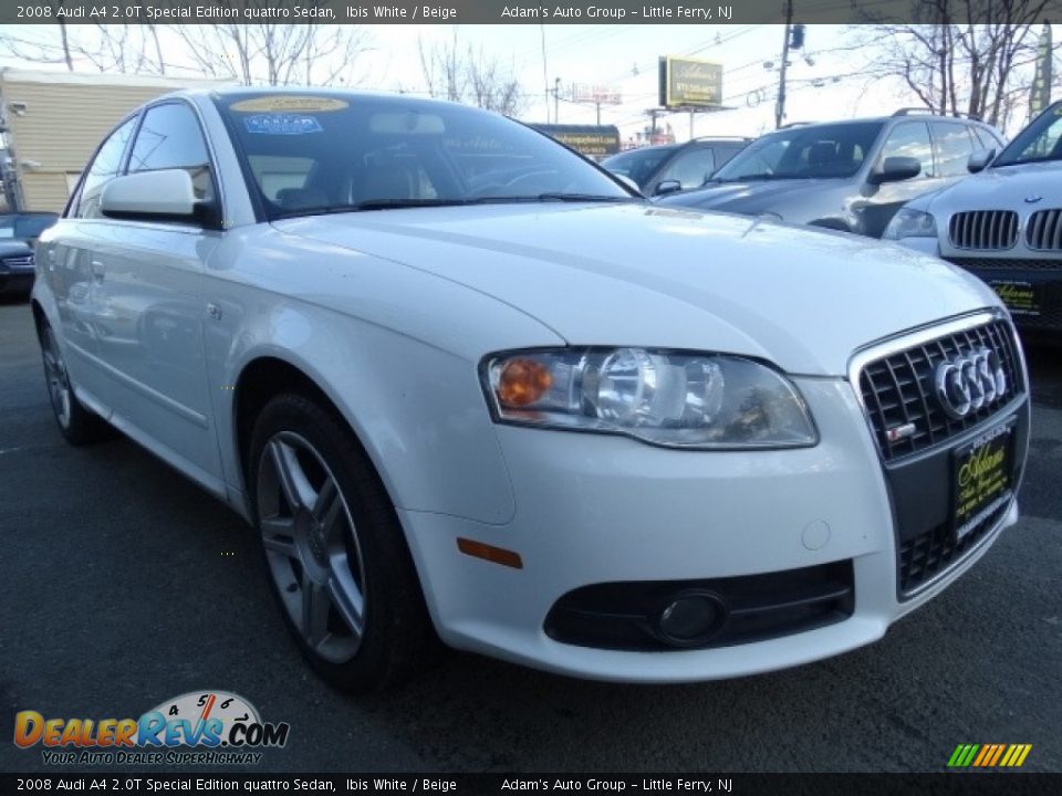 2008 Audi A4 2.0T Special Edition quattro Sedan Ibis White / Beige Photo #1