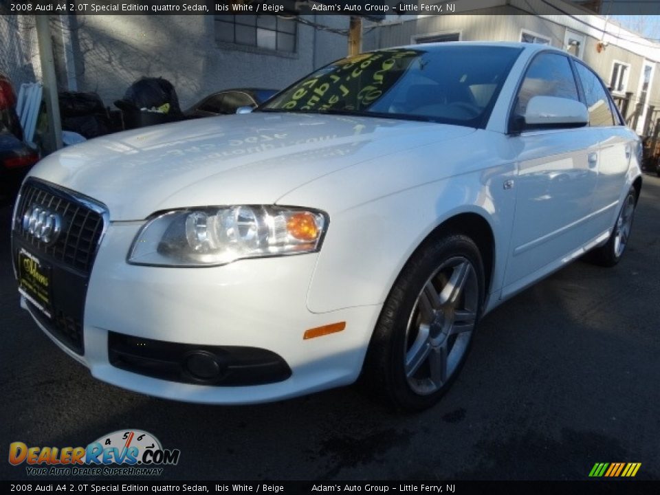 2008 Audi A4 2.0T Special Edition quattro Sedan Ibis White / Beige Photo #3