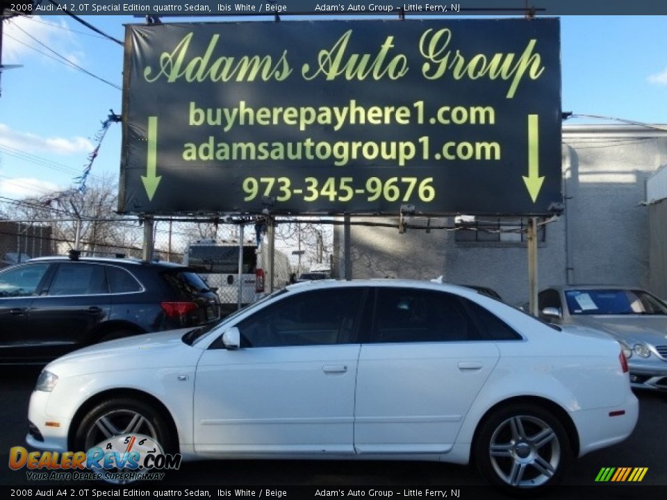 2008 Audi A4 2.0T Special Edition quattro Sedan Ibis White / Beige Photo #4