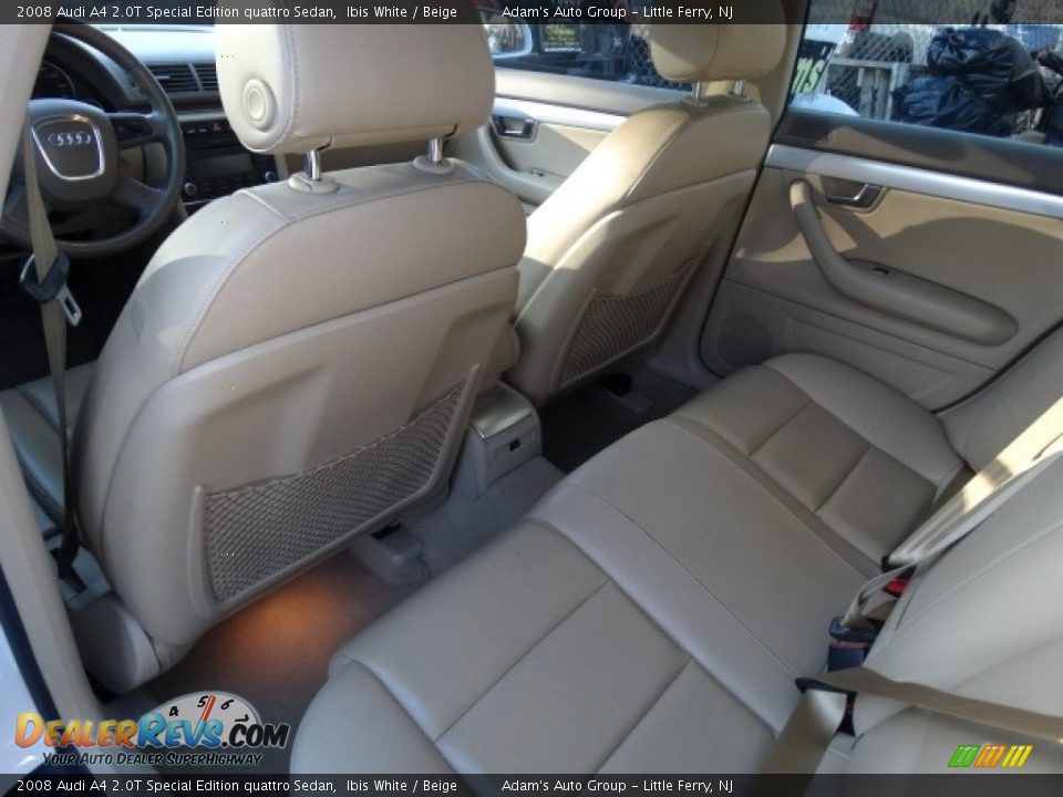 2008 Audi A4 2.0T Special Edition quattro Sedan Ibis White / Beige Photo #13