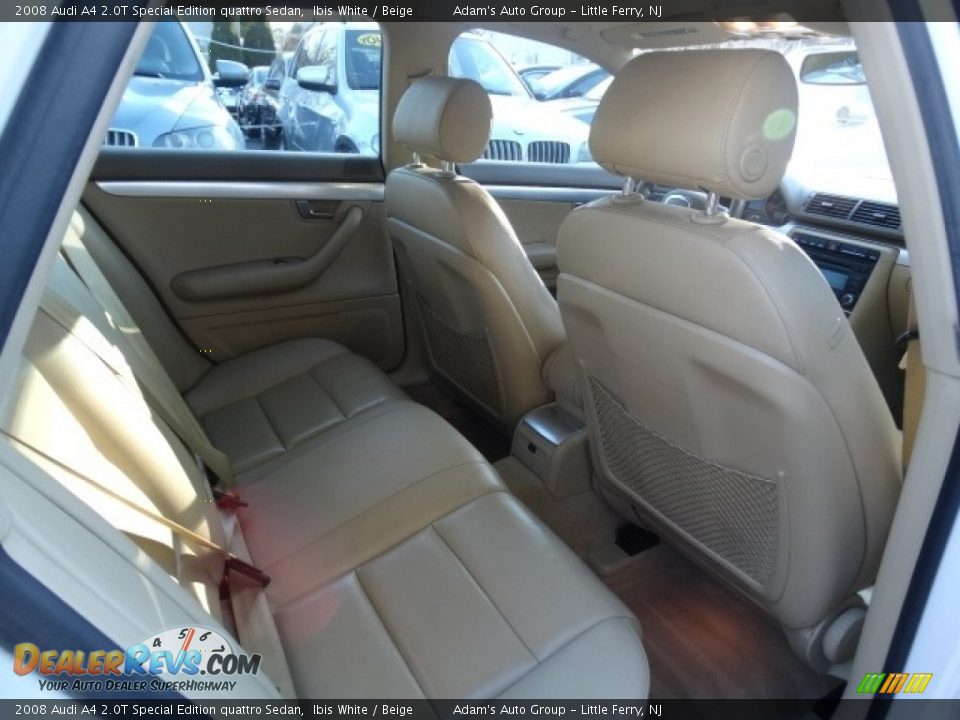 2008 Audi A4 2.0T Special Edition quattro Sedan Ibis White / Beige Photo #15