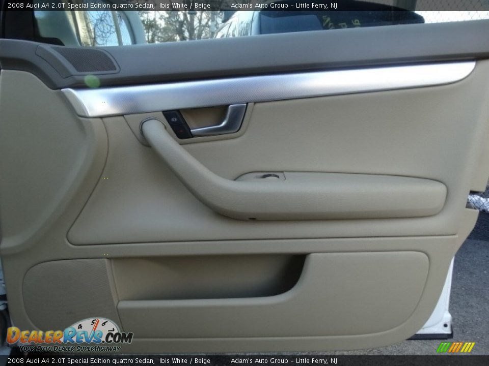2008 Audi A4 2.0T Special Edition quattro Sedan Ibis White / Beige Photo #16