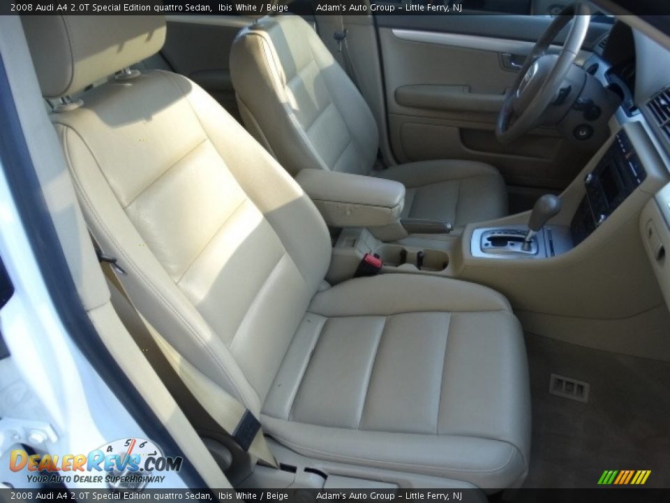 2008 Audi A4 2.0T Special Edition quattro Sedan Ibis White / Beige Photo #18