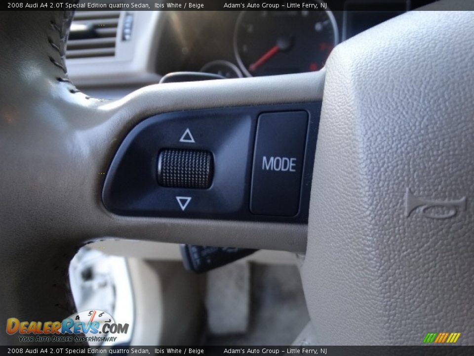 2008 Audi A4 2.0T Special Edition quattro Sedan Ibis White / Beige Photo #19