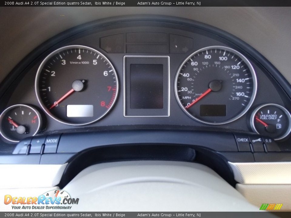 2008 Audi A4 2.0T Special Edition quattro Sedan Ibis White / Beige Photo #20