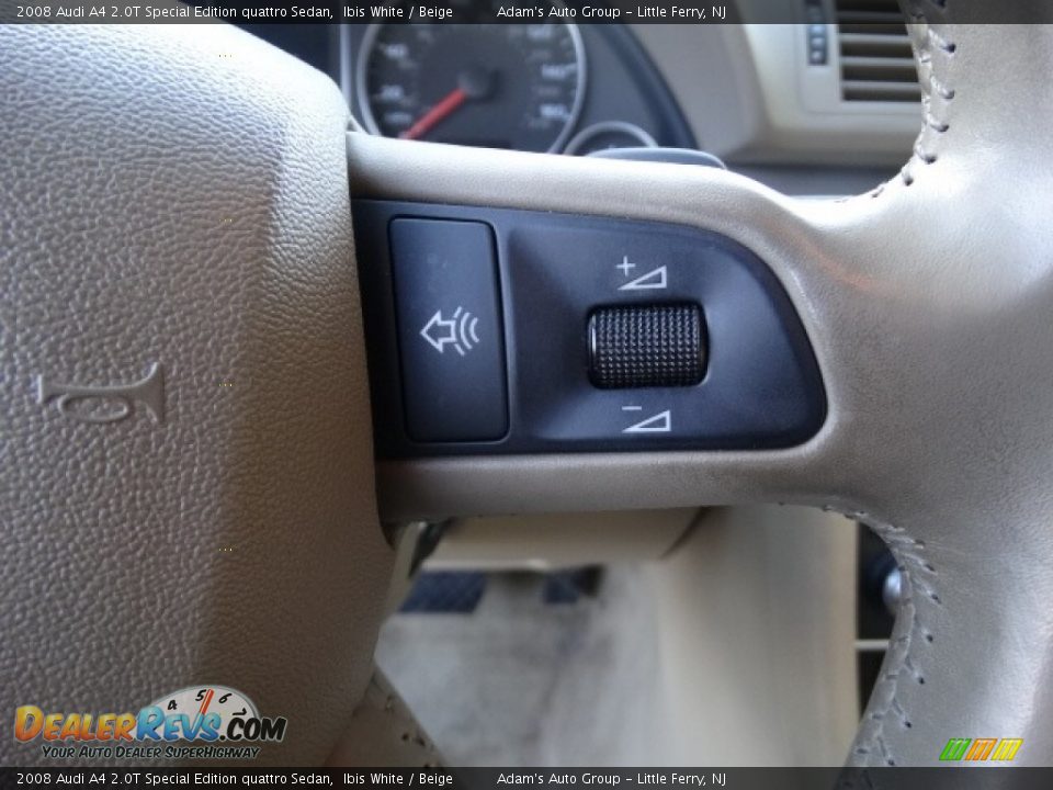 2008 Audi A4 2.0T Special Edition quattro Sedan Ibis White / Beige Photo #21