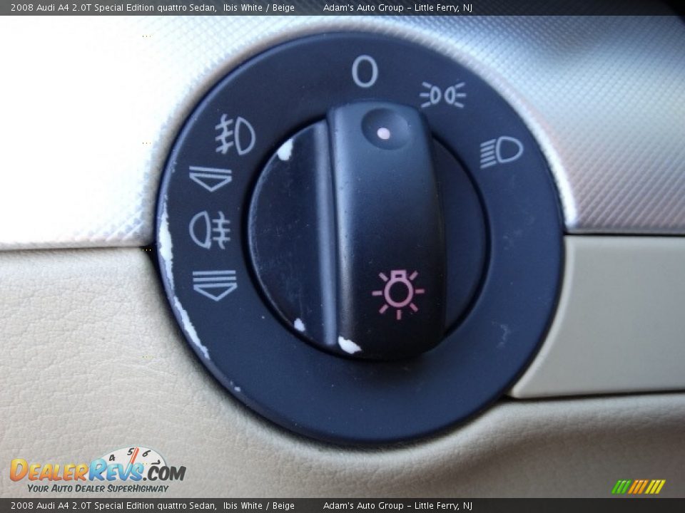 2008 Audi A4 2.0T Special Edition quattro Sedan Ibis White / Beige Photo #22