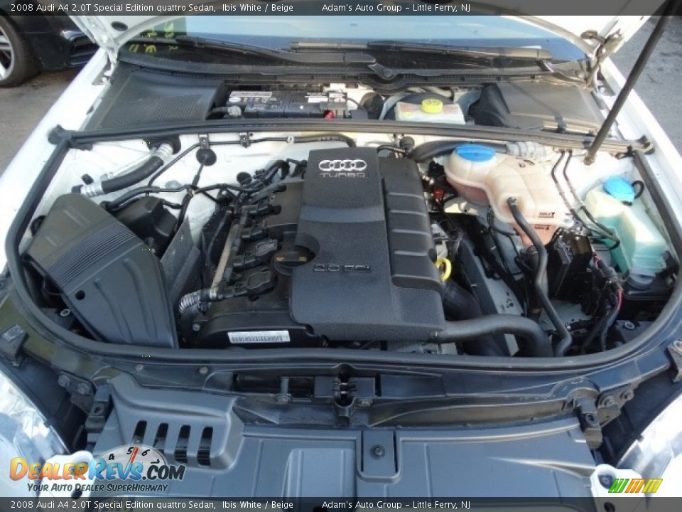 2008 Audi A4 2.0T Special Edition quattro Sedan Ibis White / Beige Photo #24