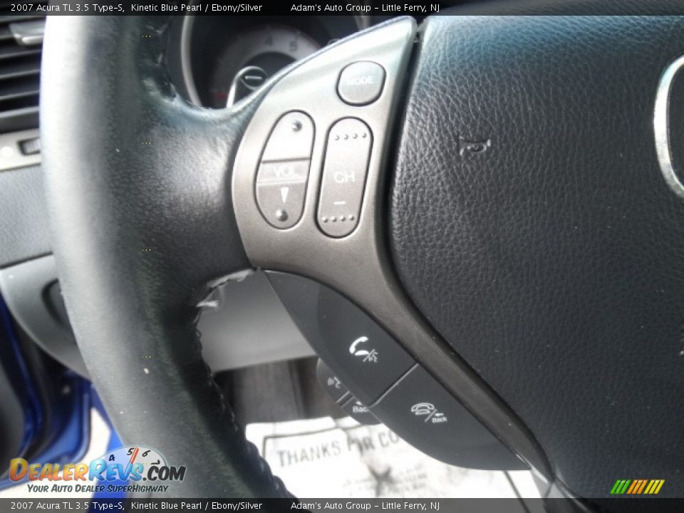 2007 Acura TL 3.5 Type-S Kinetic Blue Pearl / Ebony/Silver Photo #12