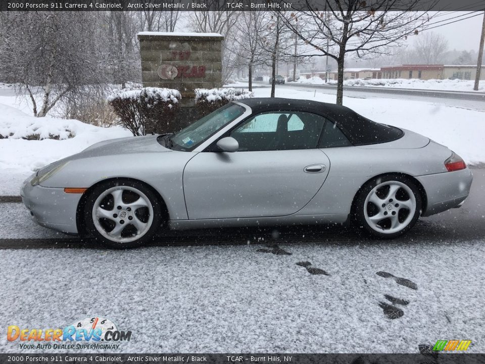 2000 Porsche 911 Carrera 4 Cabriolet Arctic Silver Metallic / Black Photo #1
