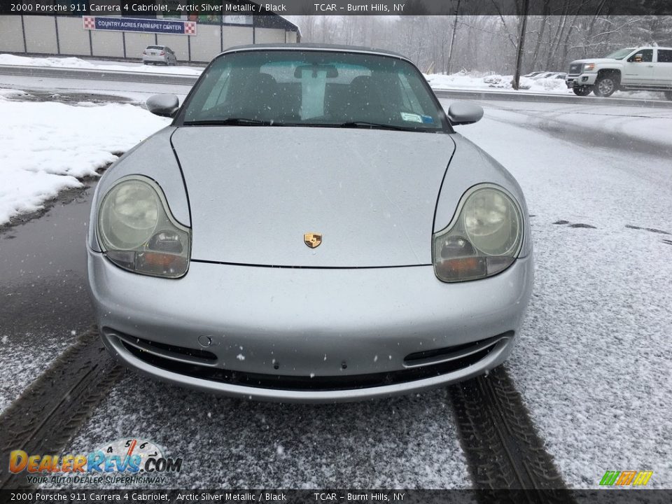 2000 Porsche 911 Carrera 4 Cabriolet Arctic Silver Metallic / Black Photo #2