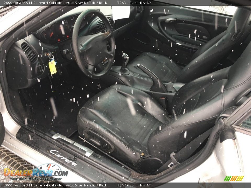 2000 Porsche 911 Carrera 4 Cabriolet Arctic Silver Metallic / Black Photo #7