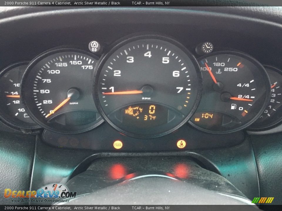 2000 Porsche 911 Carrera 4 Cabriolet Arctic Silver Metallic / Black Photo #8