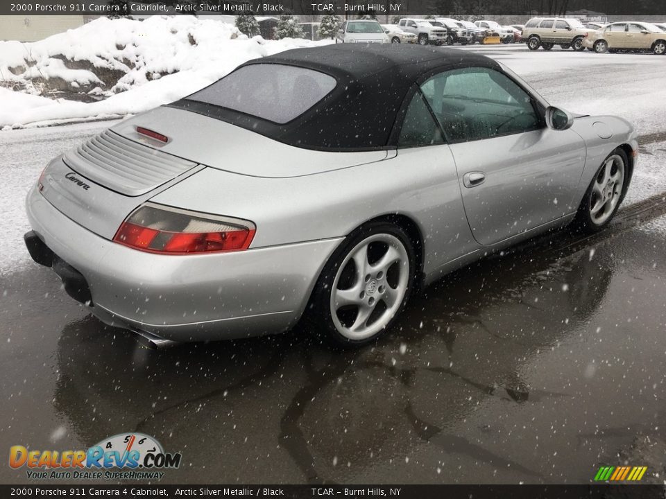 2000 Porsche 911 Carrera 4 Cabriolet Arctic Silver Metallic / Black Photo #16
