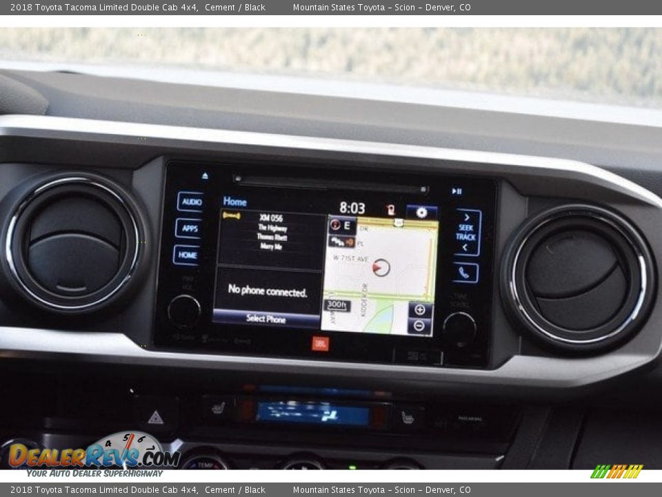 2018 Toyota Tacoma Limited Double Cab 4x4 Cement / Black Photo #11