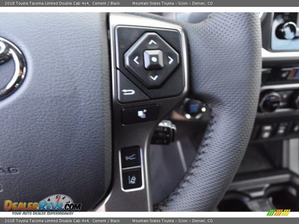 2018 Toyota Tacoma Limited Double Cab 4x4 Cement / Black Photo #28